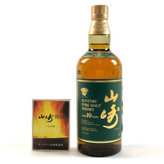 【東京都内限定お届け】 サントリー SUNTORY 山崎 10年 ピュアモルト グリーンラベル 700ml 国産ウイスキー 【古酒】