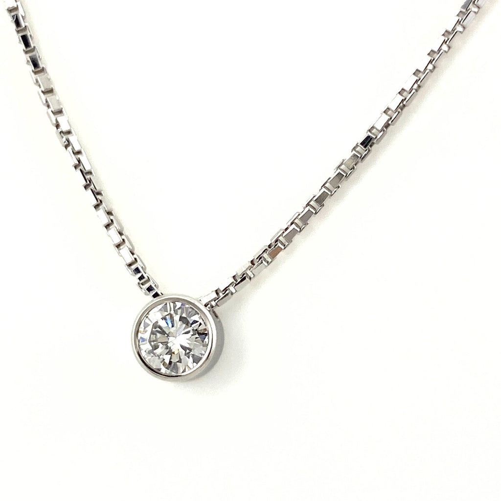 ダイヤモンド デザインネックレス プラチナ ペンダント ネックレス Pt850 ダイヤモンド レディース 【中古】nbjwl