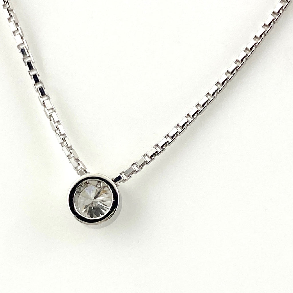 ダイヤモンド デザインネックレス プラチナ ペンダント ネックレス Pt850 ダイヤモンド レディース 【中古】nbjwl