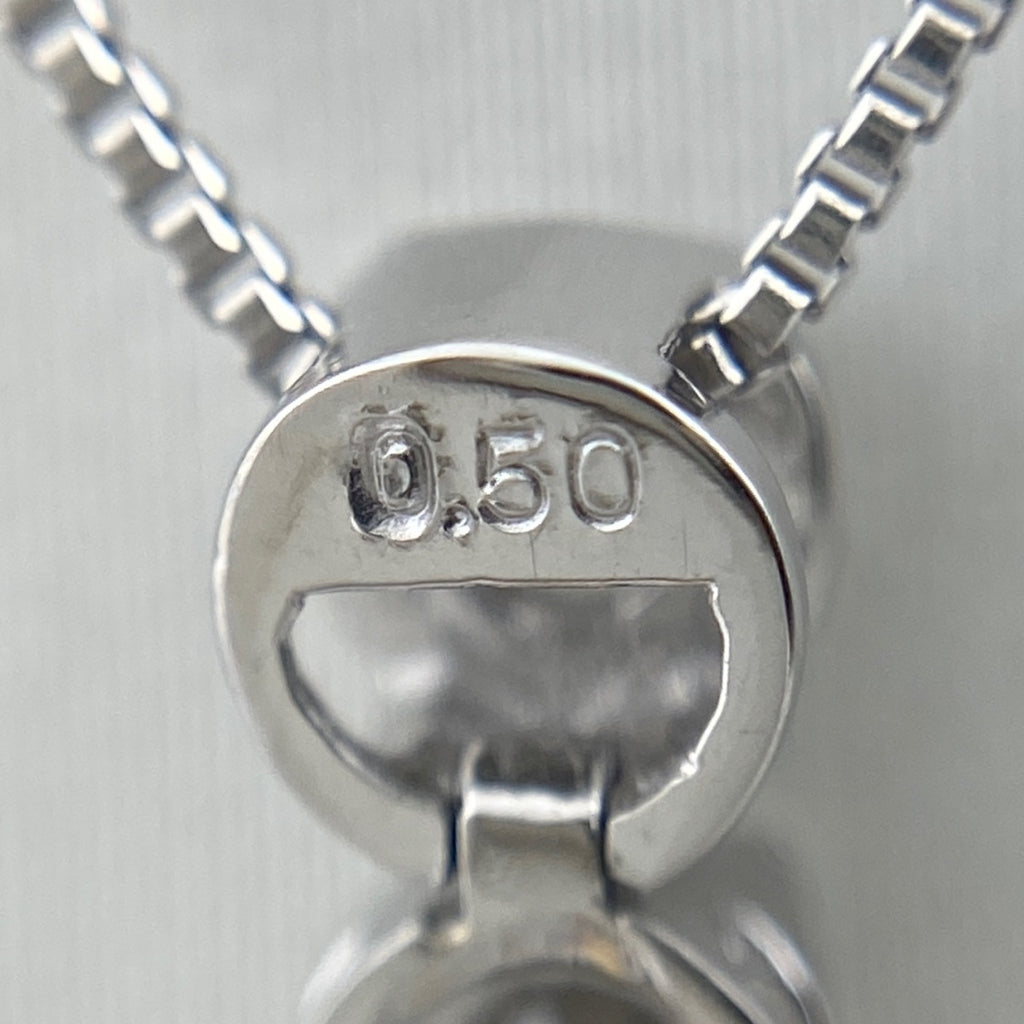 メレダイヤ デザインネックレス プラチナ ペンダント ネックレス Pt900 Pt850 ダイヤモンド レディース 【中古】nbjwl