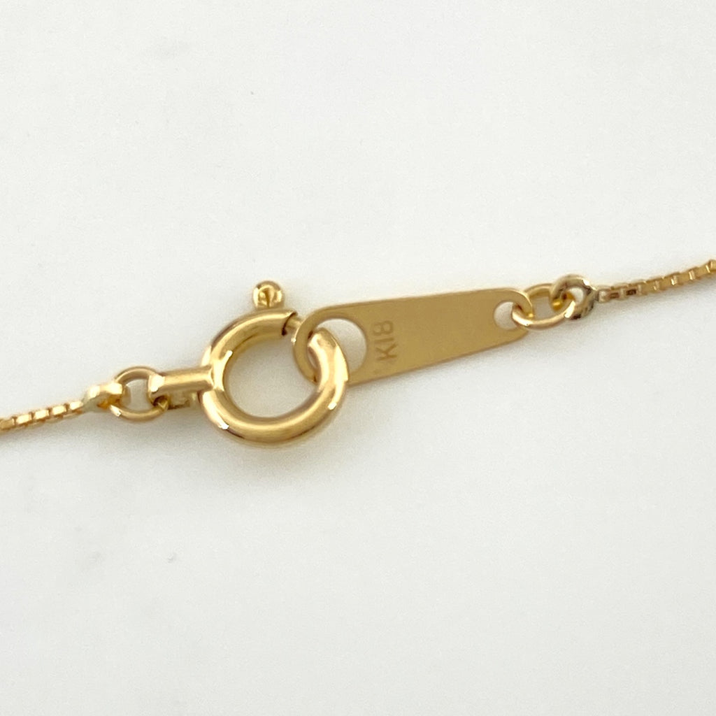 クロスモチーフ デザインネックレス YG イエローゴールド ペンダント ネックレス K18 ダイヤモンド レディース 【中古】nbjwl