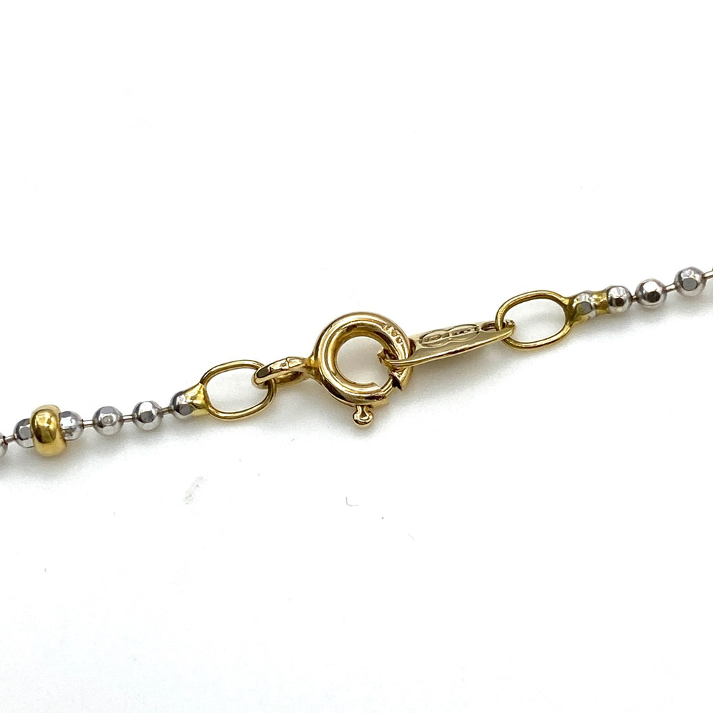 ウノアエレ デザインネックレス YG イエローゴールド ネックレス 750 レディース 【中古】brjwl