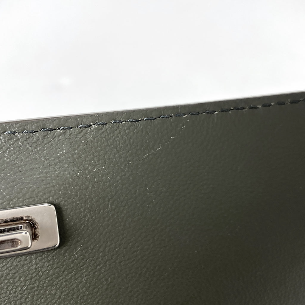 バレンシアガ カー フラップ ショルダーバッグ 斜め掛け ショルダーバッグ レザー グレー 679465 メンズ 【中古】brbag