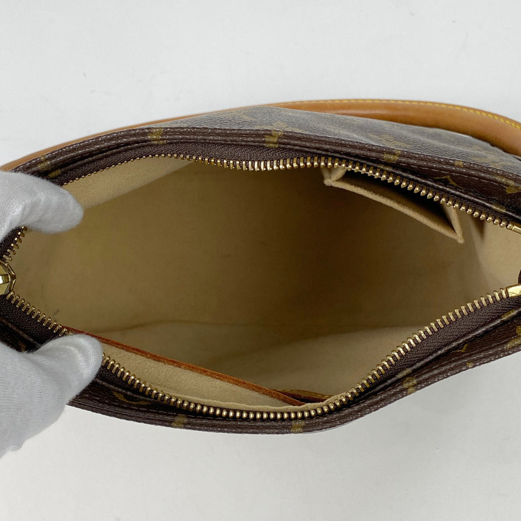 ルイ・ヴィトン ルーピング MM 肩掛け ワンショルダー ショルダーバッグ モノグラム ブラウン M51146 レディース 【中古】brbag