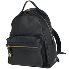 コーチ ロゴ リュックサック バッグパック リュック レザー ブラック 35608 レディース 【中古】brbag