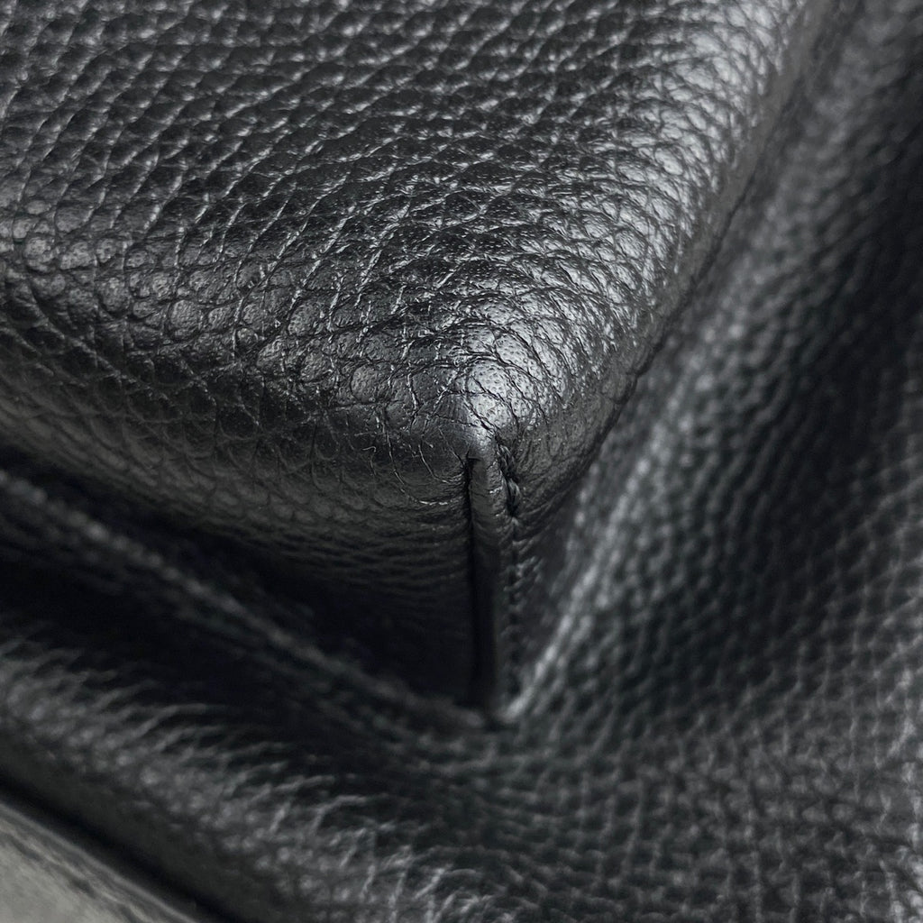 コーチ ロゴ リュックサック バッグパック リュック レザー ブラック 35608 レディース 【中古】brbag