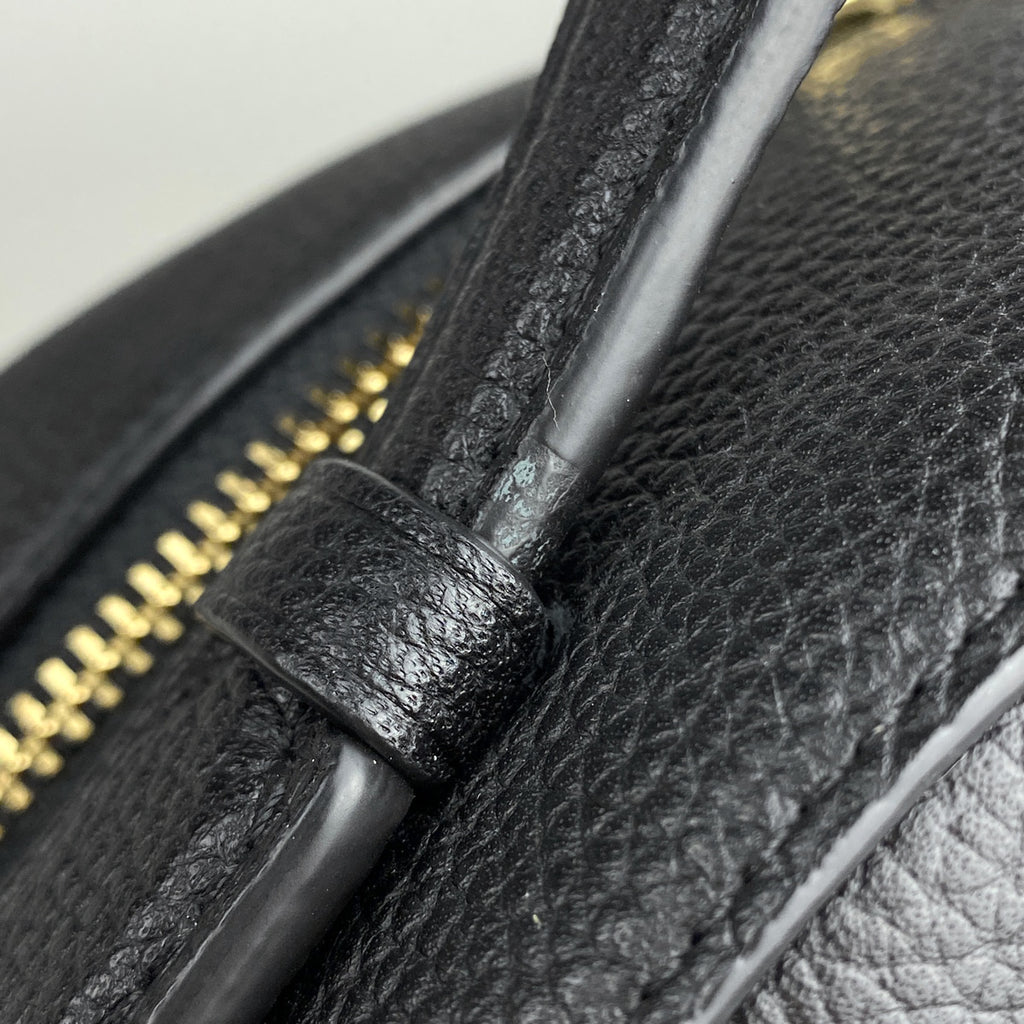 コーチ ロゴ リュックサック バッグパック リュック レザー ブラック 35608 レディース 【中古】brbag