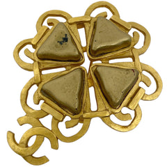 シャネル ココマーク ブローチ CC ブローチ GP ゴールド レディース 【中古】bracc