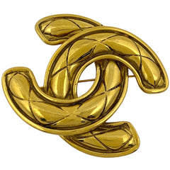 シャネル ココマーク ブローチ CC ブローチ GP ゴールド レディース 【中古】bracc