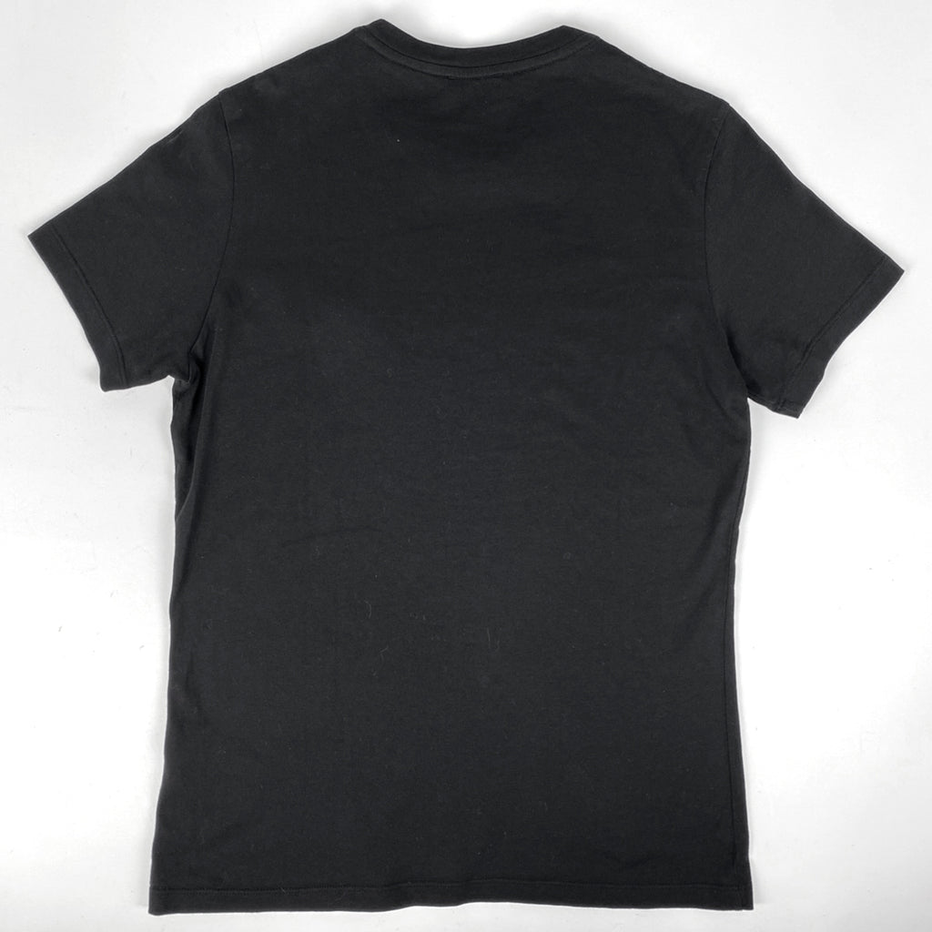 モンクレール ロゴ 半袖 Tシャツ クルーネック トップス 半袖Ｔシャツ 綿 ブラック レディース 【中古】brapp