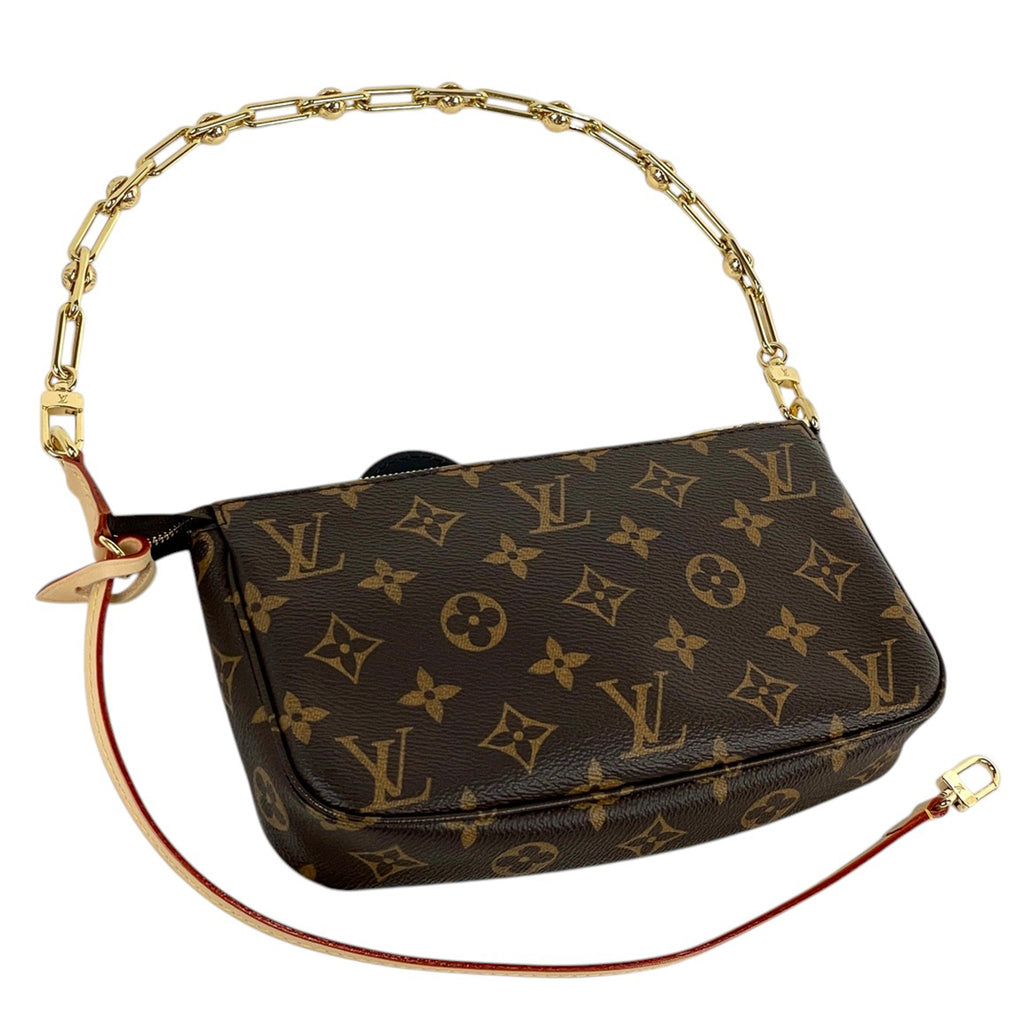 ルイ・ヴィトン LV x TM ポシェット アクセソワール 村上隆 アクセサリーポーチ モノグラムパンダ ブラウン M13440 レディース 【中古】brbag