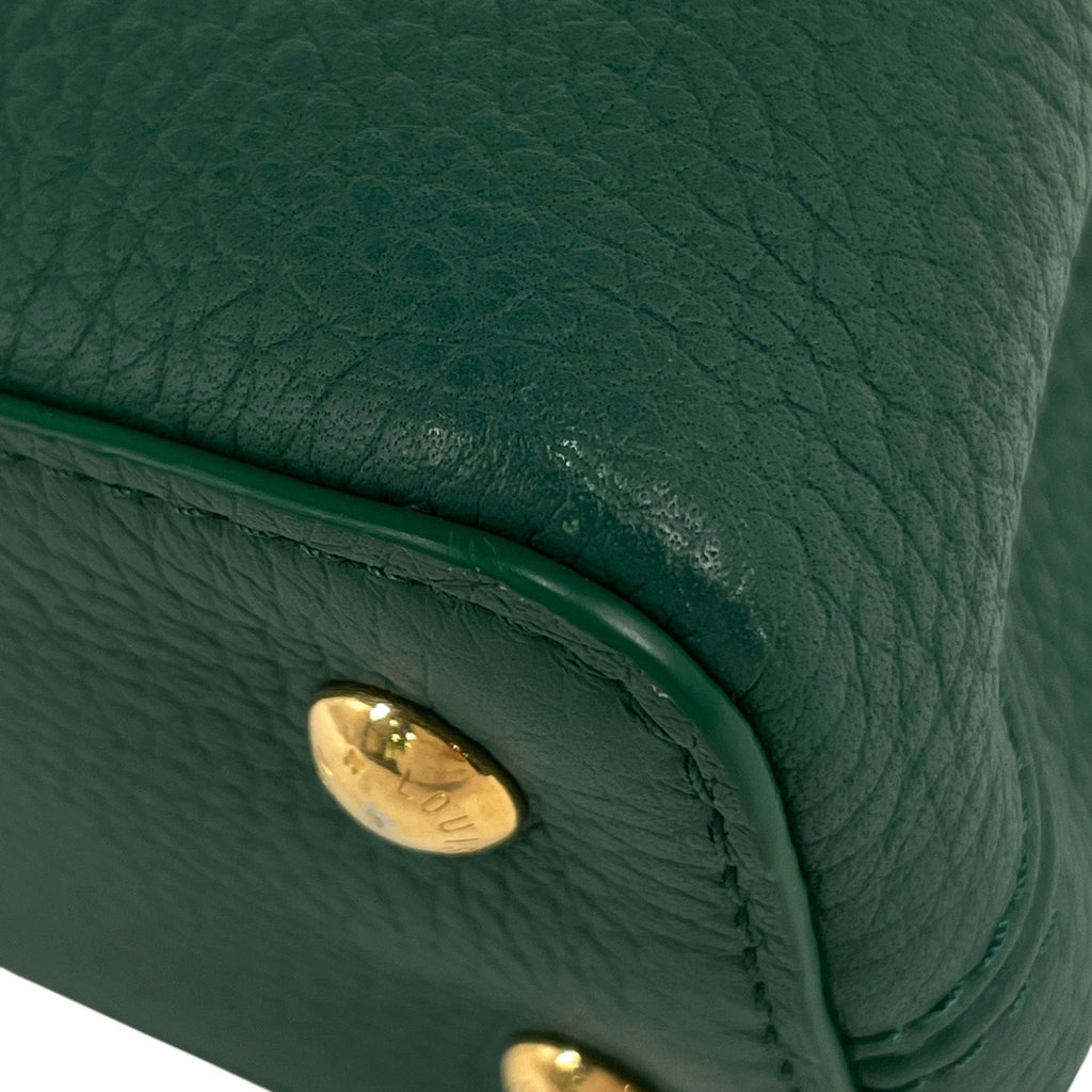 ルイ・ヴィトン カプシーヌ ミニ 2WAY ショルダーバッグ ハンドバッグ トリヨン グリーン M23766 レディース 【中古】brbag