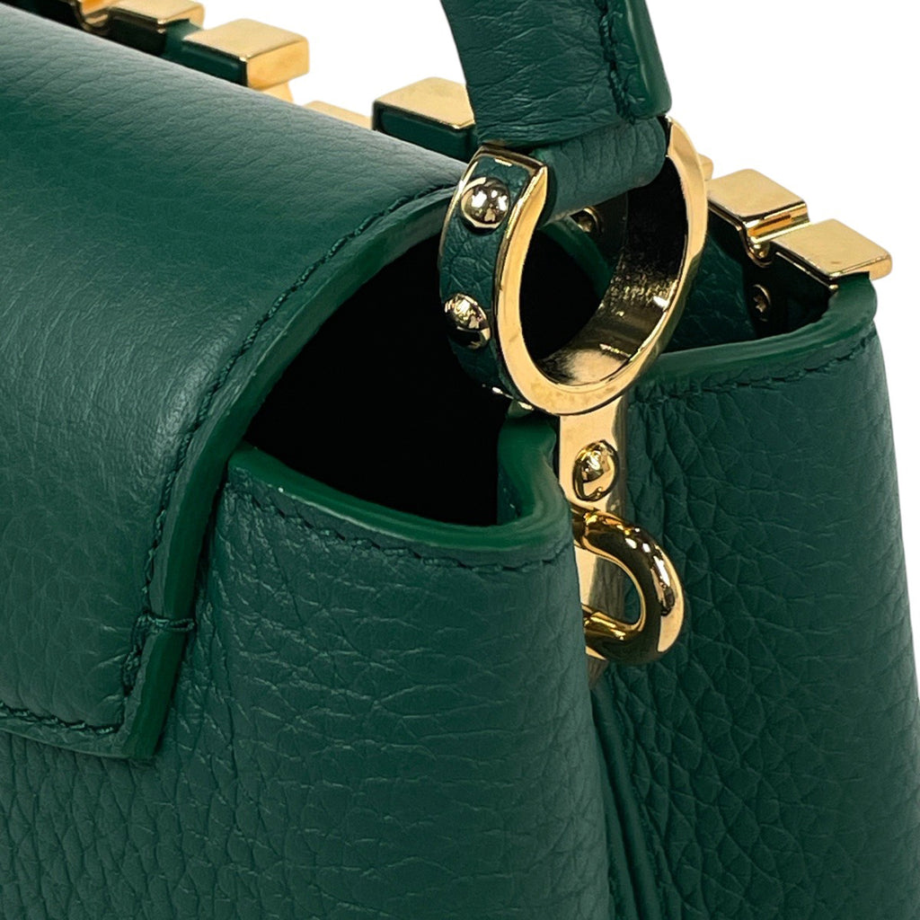 ルイ・ヴィトン カプシーヌ ミニ 2WAY ショルダーバッグ ハンドバッグ トリヨン グリーン M23766 レディース 【中古】brbag