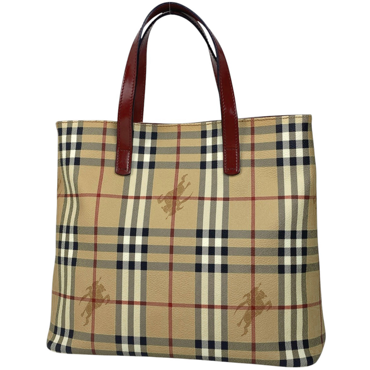 バイセル公式】バーバリー チェック柄 トートバッグ ハンドバッグ