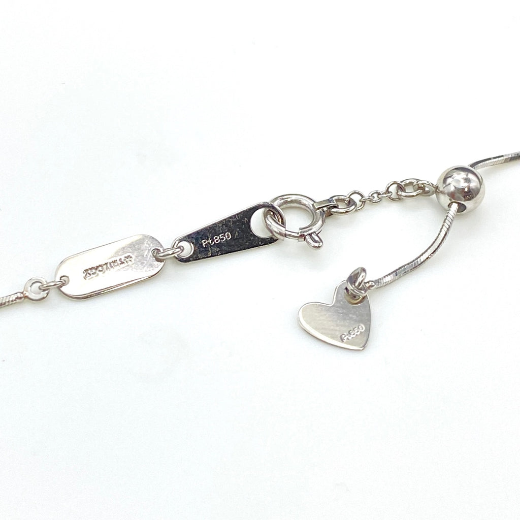 トリロジー ダイヤモンド デザインネックレス プラチナ ペンダント ネックレス Pt900 Pt850 ダイヤモンド レディース 【中古】brjwl