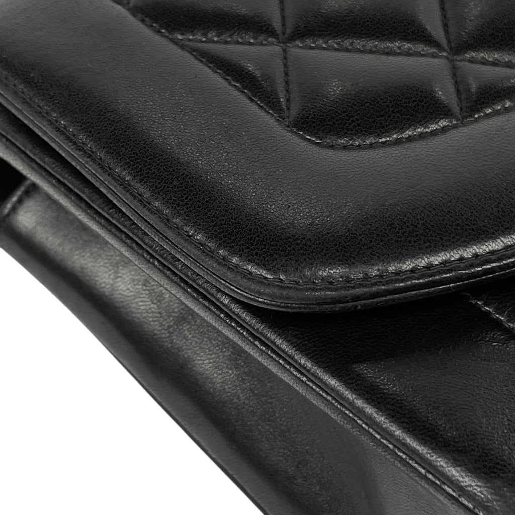シャネル ダイアナ マトラッセ シングルフラップ チェーン ショルダーバッグ ココマーク ショルダーバッグ レザー A01165 レディース 【中古】brbag