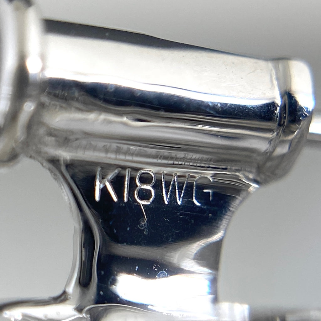 リボンモチーフ デザインブローチ メレダイヤ ブローチ K18 ダイヤモンド レディース 【中古】nbjwl