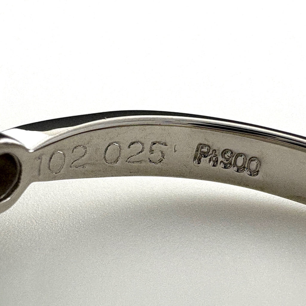 エメラルド デザインリング プラチナ 指輪 メレダイヤ リング 12.5号 Pt900 エメラルド ダイヤモンド レディース ノンブランドジュエリー 【中古】nbjwl