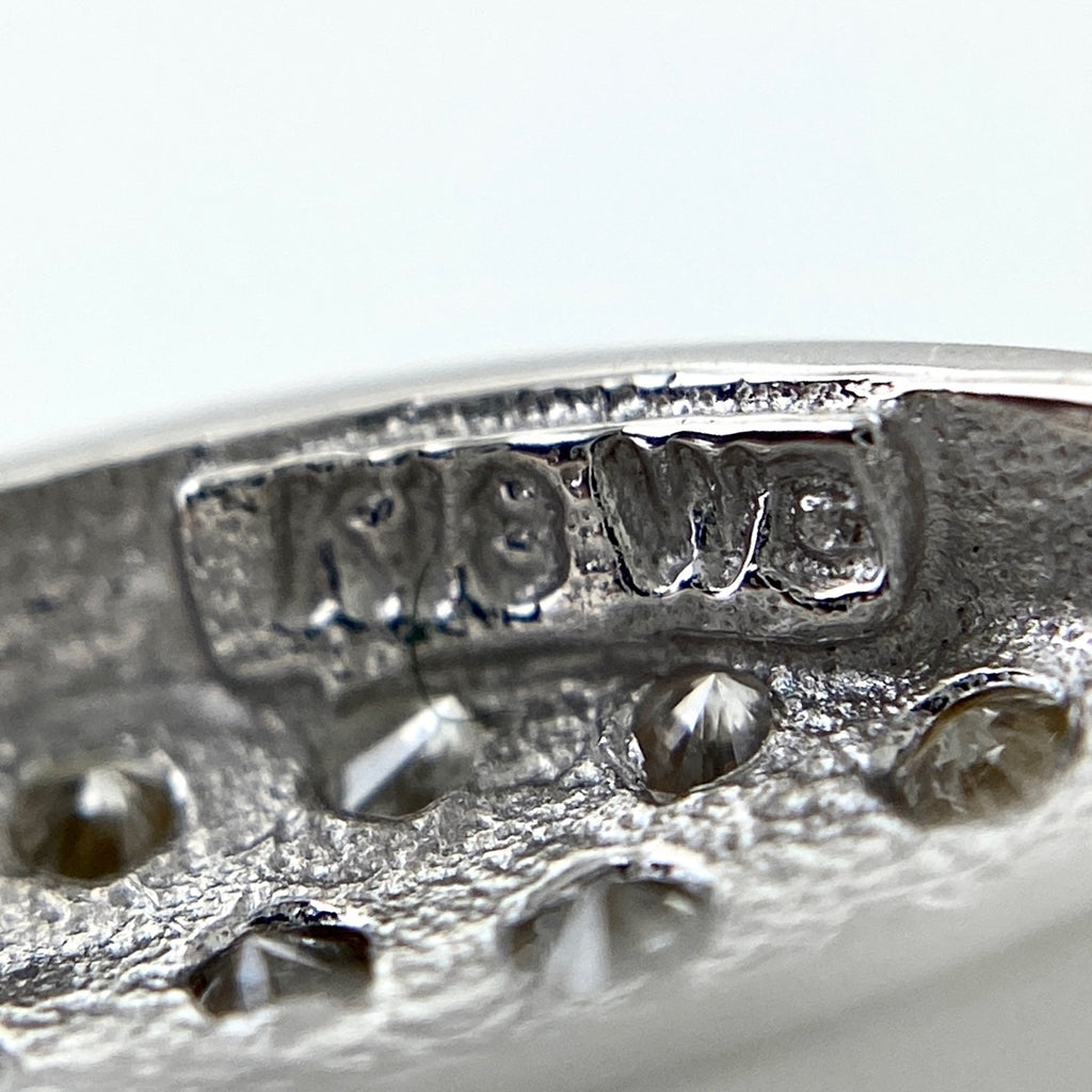 メレダイヤ デザインネックレス WG ホワイトゴールド ペンダント ネックレス K18 WG ダイヤモンド レディース 【中古】nbjwl