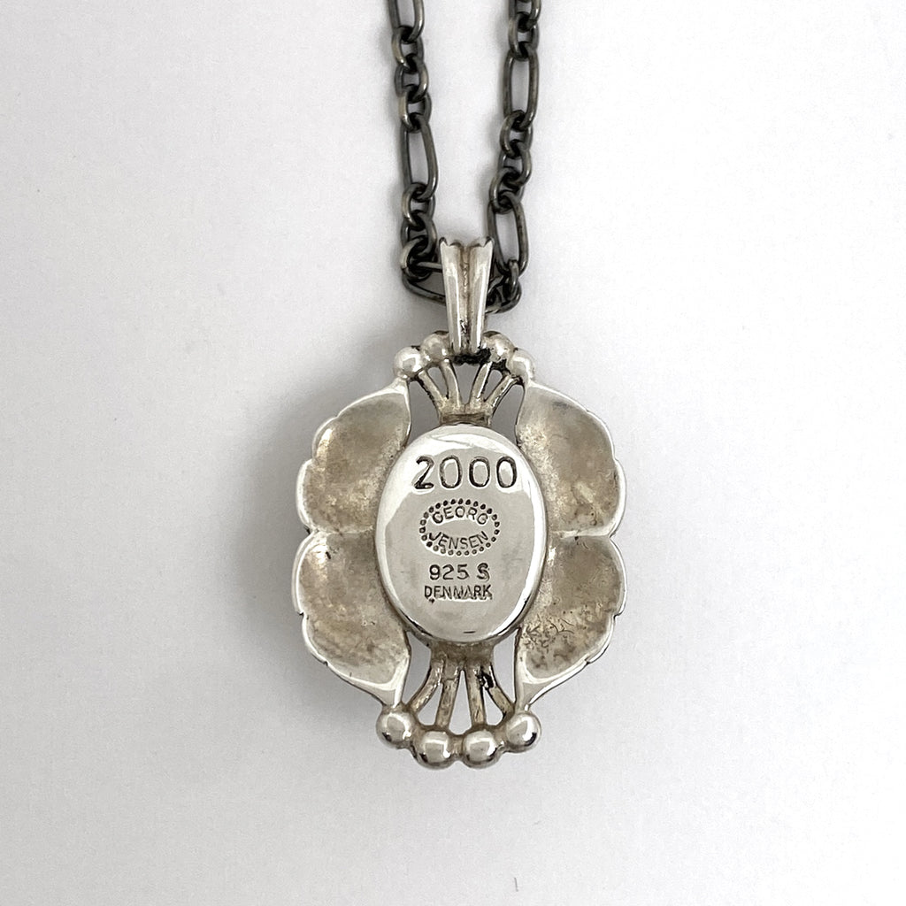 ジョージジェンセン デザイン ネックレス ヘリテージ 2000 イヤー ペンダント ネックレス シルバー925 シルバー レディース 【中古】bracc