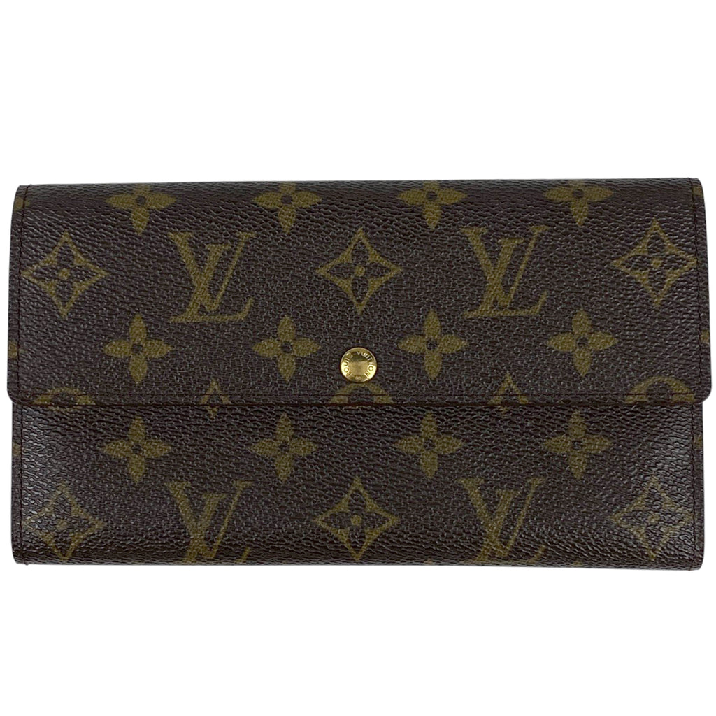 【ジャンク品】ルイ・ヴィトン ポルト モネ クレディ 札入れ 小銭入れ 二つ折り 長財布 モノグラム ブラウン M61725 レディース 【中古】brbag