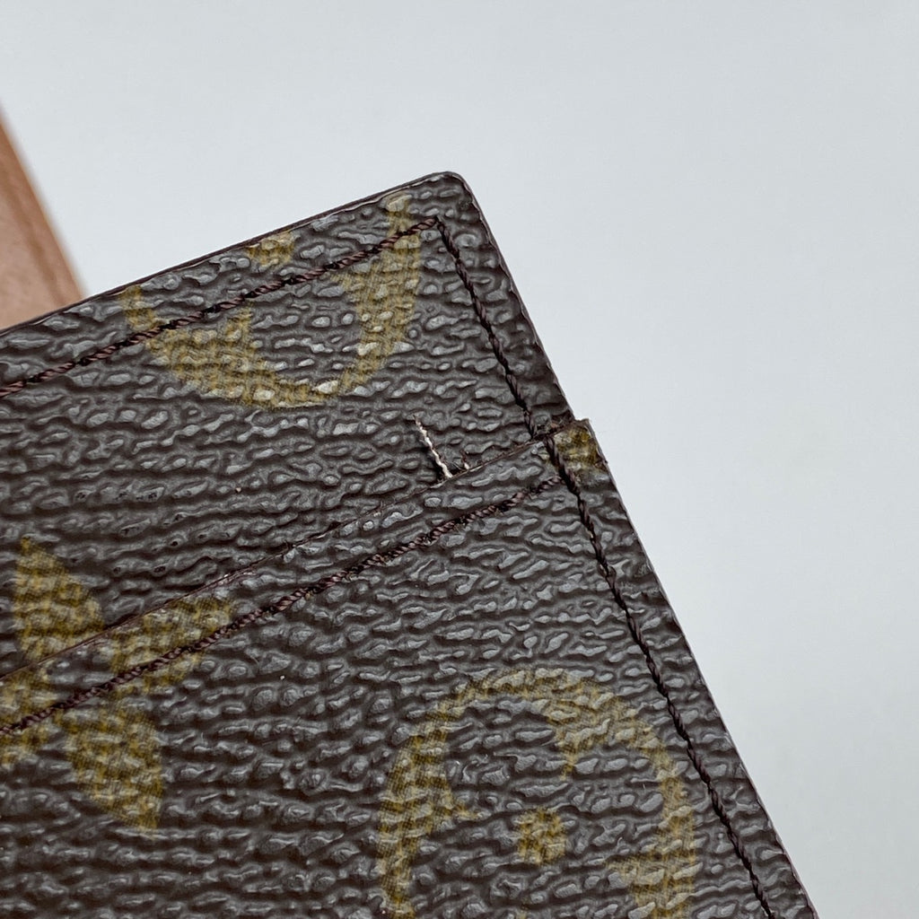【ジャンク品】ルイ・ヴィトン ポルト モネ クレディ 札入れ 小銭入れ 二つ折り 長財布 モノグラム ブラウン M61725 レディース 【中古】brbag