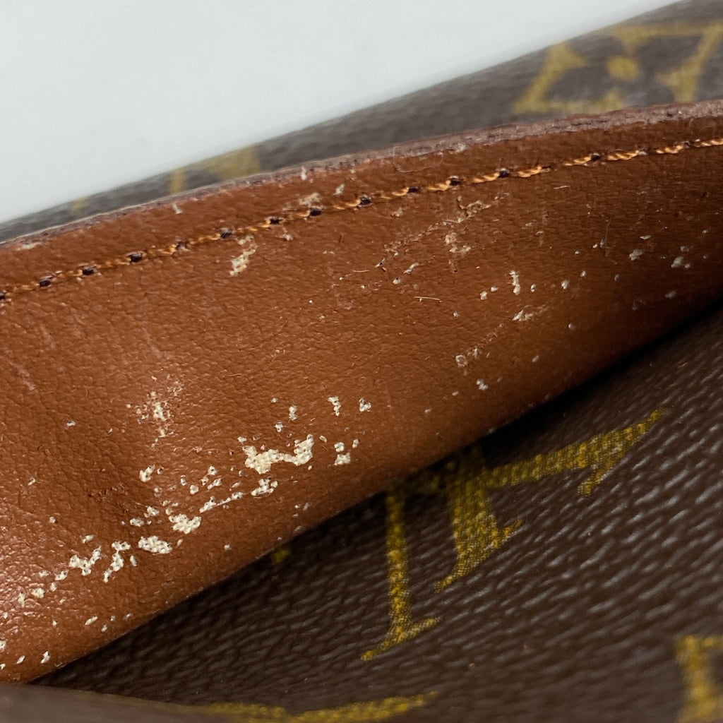 【ジャンク品】ルイ・ヴィトン ポルト モネ クレディ 札入れ 小銭入れ 二つ折り 長財布 モノグラム ブラウン M61725 レディース 【中古】brbag