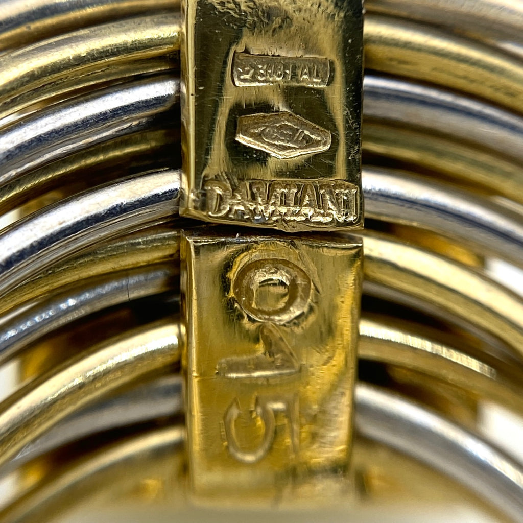 ダミアーニ デザインリング YG イエローゴールド 指輪 リング 11号 750 ダイヤモンド レディース 【中古】brjwl