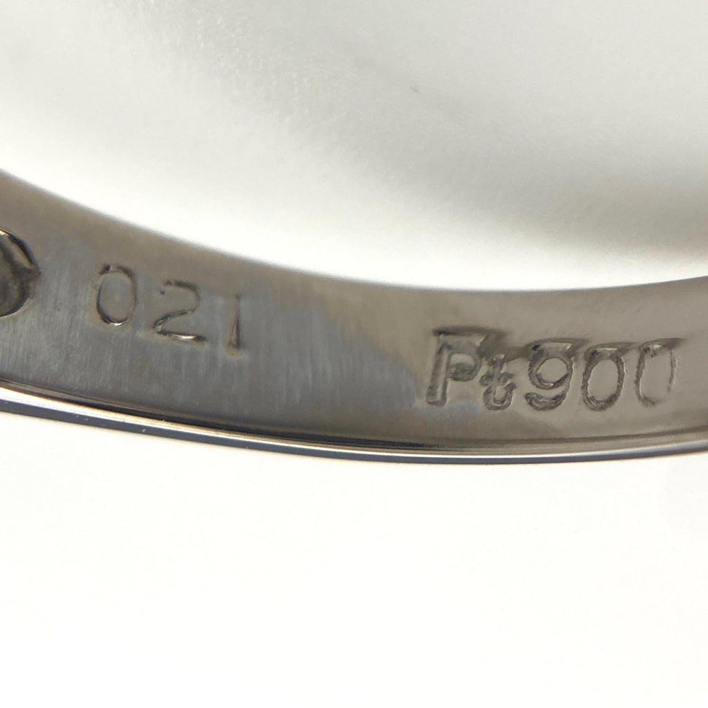 サファイア デザインリング プラチナ 指輪 メレダイヤ リング 11号 Pt900 サファイア ダイヤモンド レディース 【中古】nbjwl