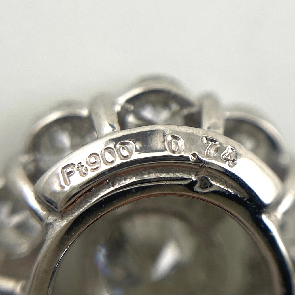 メレダイヤ デザインネックレス プラチナ ペンダント ネックレス Pt900 Pt850 ダイヤモンド レディース 【中古】nbjwl