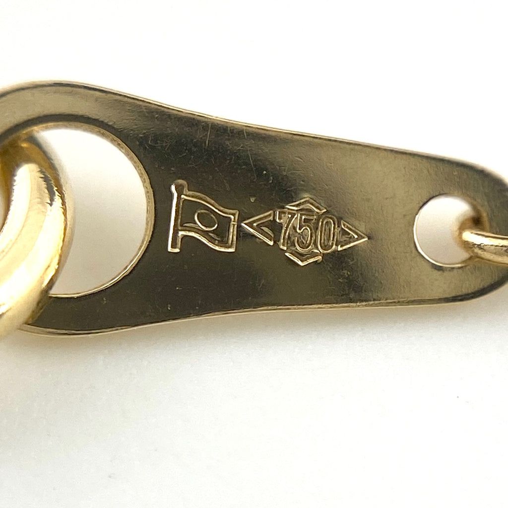 メレダイヤ デザインネックレス YG イエローゴールド ペンダント ネックレス K18 750 ダイヤモンド レディース 【中古】nbjwl
