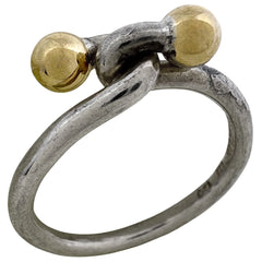 ティファニー フック＆アイ リング 指輪 リング 11.5号 シルバー925 750 シルバー ゴールド レディース ブランドアクセサリー 【中古】bracc