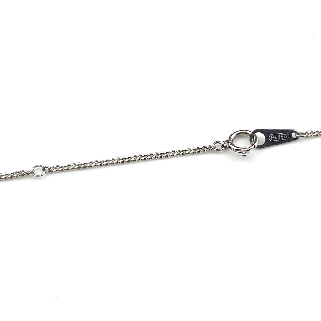 ルビー デザインネックレス プラチナ ペンダント メレダイヤ ネックレス Pt900 Pt850 ルビー レディース 【中古】nbjwl