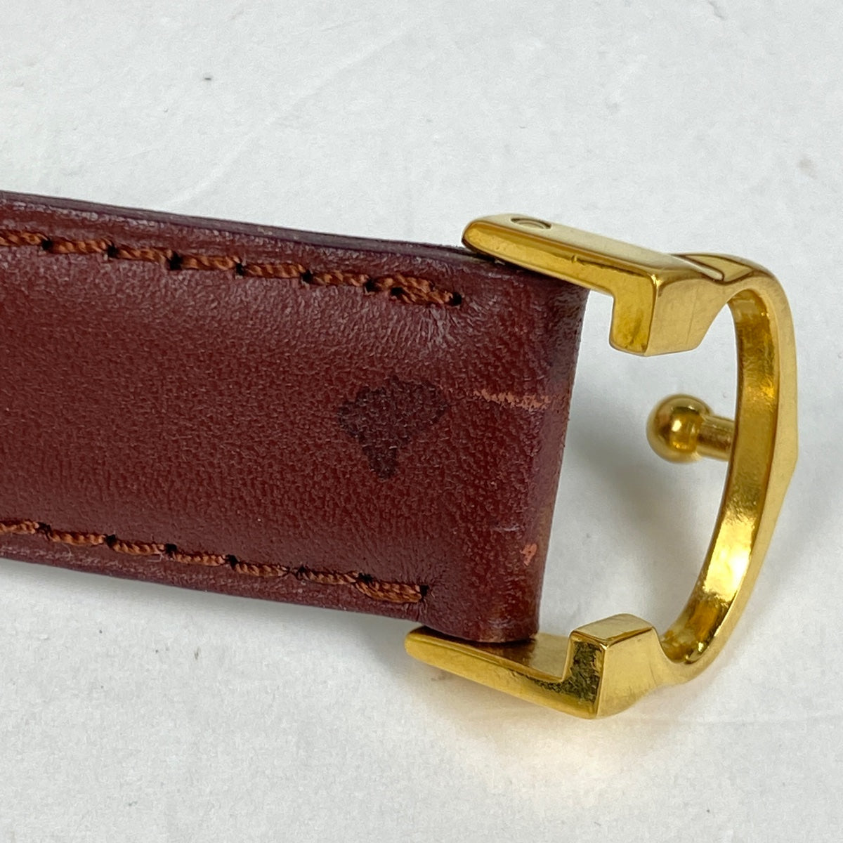 【未使用級・付属品完備】カルティエ　ベルト　マストライン　ボルドー　リバーシブル 未使用級・付属品完備】カルティエ ベルト マストライン ボルドー