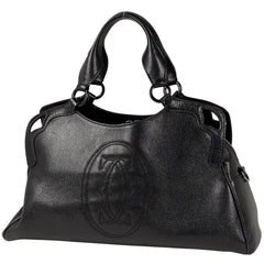 カルティエ マルチェロ ドゥ カルティエ ハンドバッグ 2WAY ショルダーバッグ ハンドバッグ レザー ブラック レディース 【中古】brbag