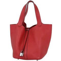 エルメス ピコタンロック MM ミニバッグ ハンドバッグ トリヨンクレマンス ローズジャイプール　 □R レディース 【中古】brbag