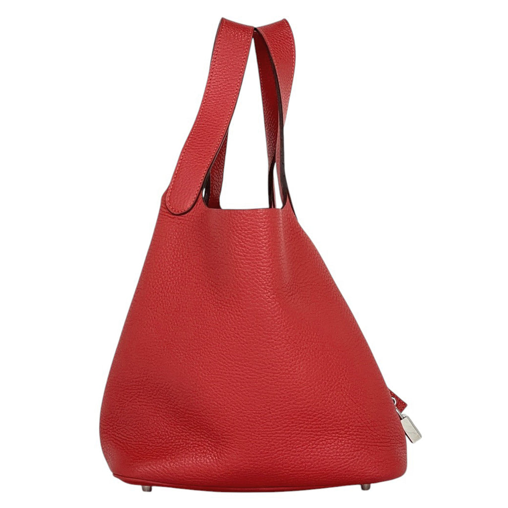 エルメス ピコタンロック MM ミニバッグ ハンドバッグ トリヨンクレマンス ローズジャイプール　 □R レディース 【中古】brbag