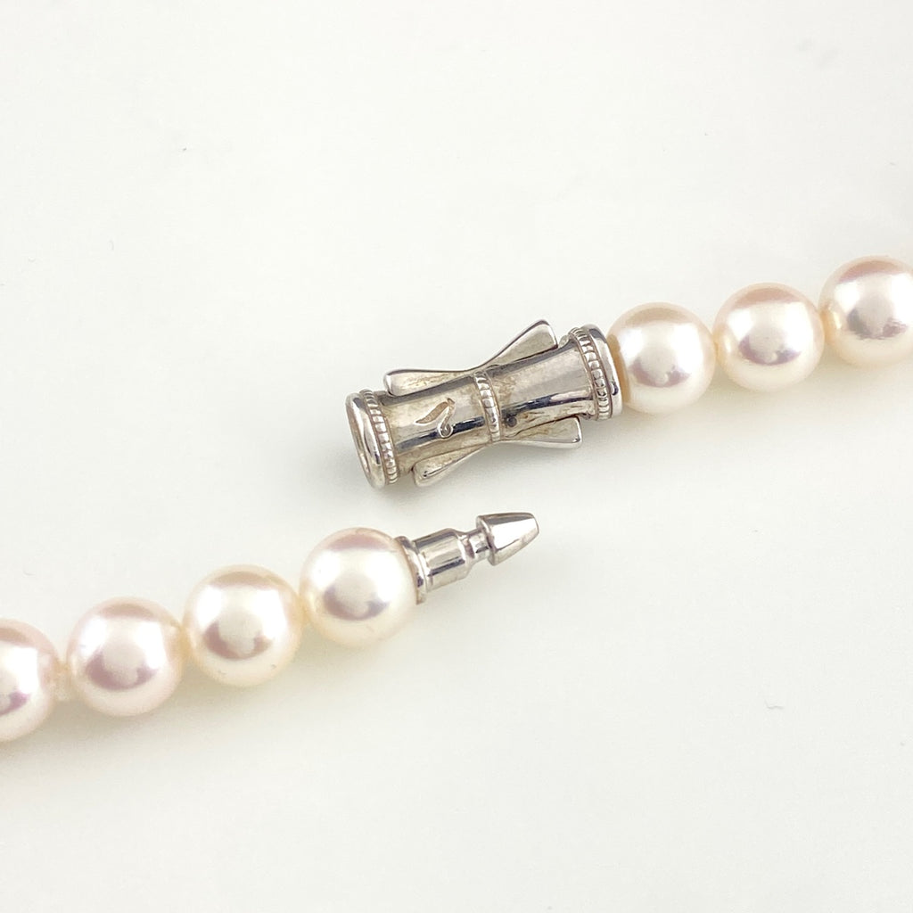 タサキ パール デザインネックレス シルバー 真珠 ネックレス SV パール レディース 【中古】brjwl