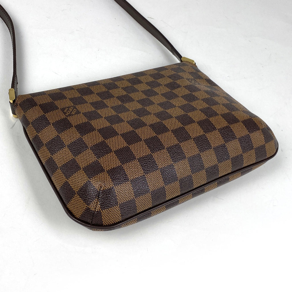 ルイ・ヴィトン ミュゼット タンゴ ロング 斜め掛け ショルダーバッグ ダミエ ブラウン N51301 レディース 【中古】brbag
