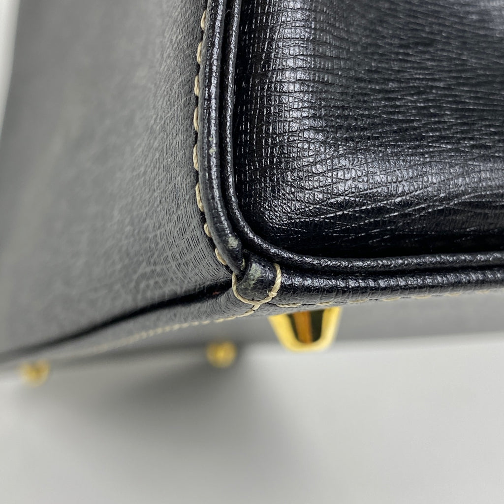 バーバリー ロゴ ハンドバッグ トートバッグ ハンドバッグ レザー ブラック レディース 【中古】brbag