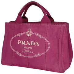 プラダ カナパ トート ハンドバッグ トートバッグ キャンバス ピンク BN2439 レディース 【中古】brbag