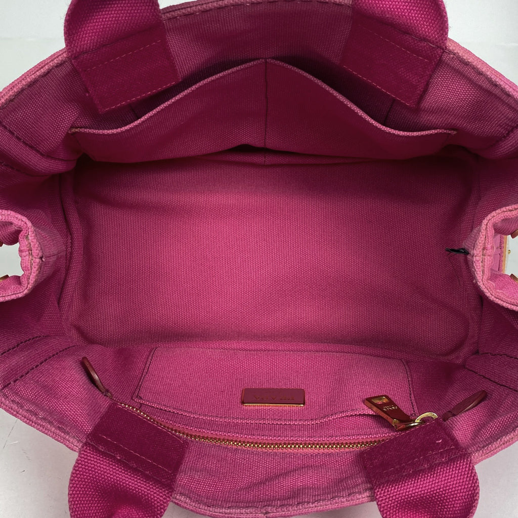 プラダ カナパ トート ハンドバッグ トートバッグ キャンバス ピンク BN2439 レディース 【中古】brbag