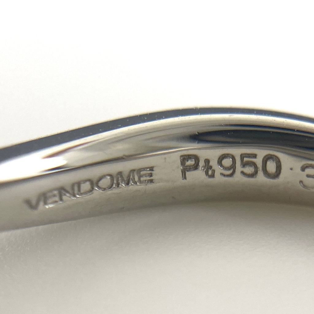 ヴァンドーム青山 ダイヤモンド デザインリング プラチナ 指輪 リング 9号 Pt950 ダイヤモンド レディース 【中古】brjwl