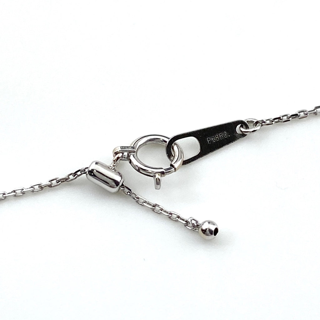 ダイヤモンド デザインネックレス プラチナ ペンダント ネックレス Pt900 Pt850 ダイヤモンド レディース 【中古】nbjwl