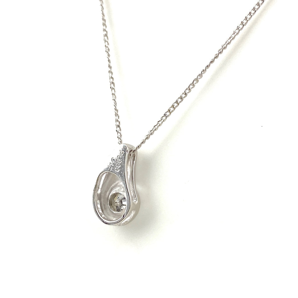 メレダイヤ デザインネックレス プラチナ ペンダント ネックレス Pt900 Pt850 ダイヤモンド レディース 【中古】nbjwl