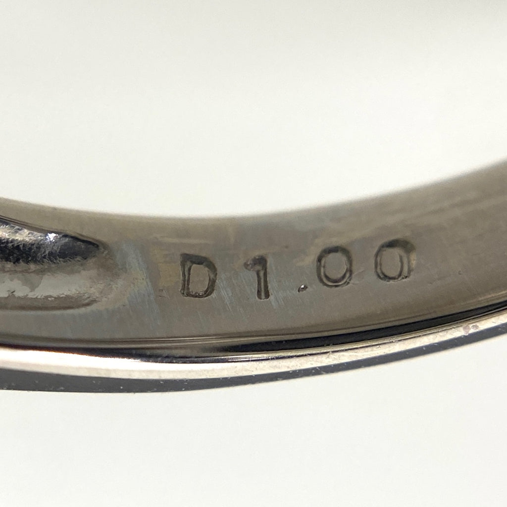 エメラルド デザインリング プラチナ メレダイヤ 指輪 リング 11号 Pt900 エメラルド ダイヤモンド レディース 【中古】nbjwl