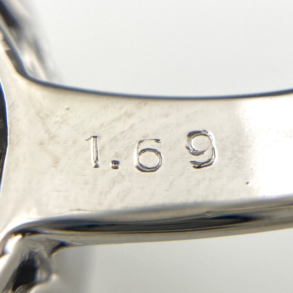 サファイア デザインリング プラチナ 指輪 メレダイヤ リング 11.5号 Pt900 サファイア ダイヤモンド レディース 【中古】nbjwl