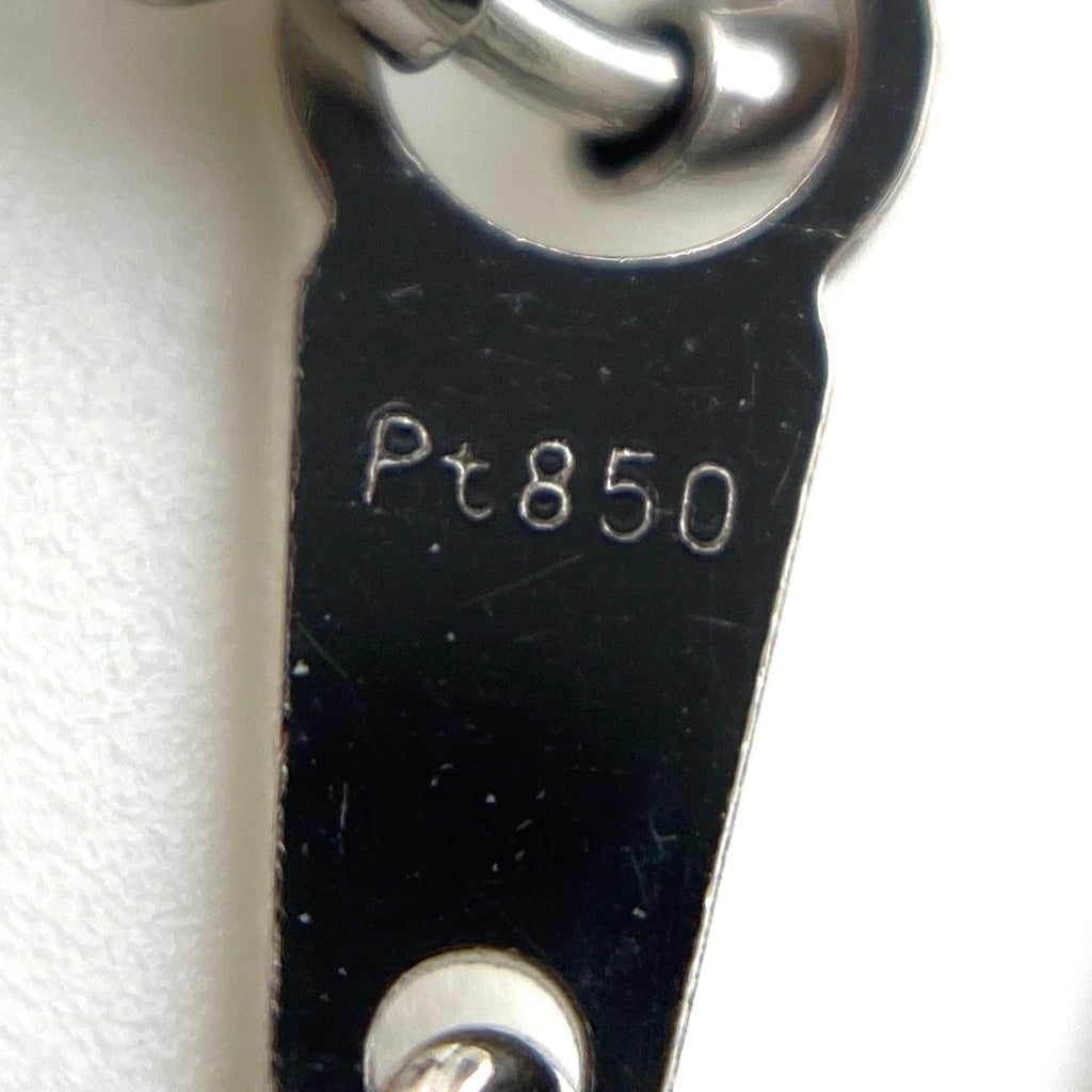 エメラルド デザインネックレス プラチナ ペンダント メレダイヤ ダイヤモンド ネックレス Pt900 Pt850 エメラルド レディース 【中古】nbjwl