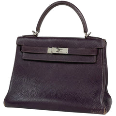 エルメス ケリー 28 内縫い 2WAY ショルダーバッグ ハンドバッグ トリヨンクレマンス カシス □K レディース 【中古】brbag