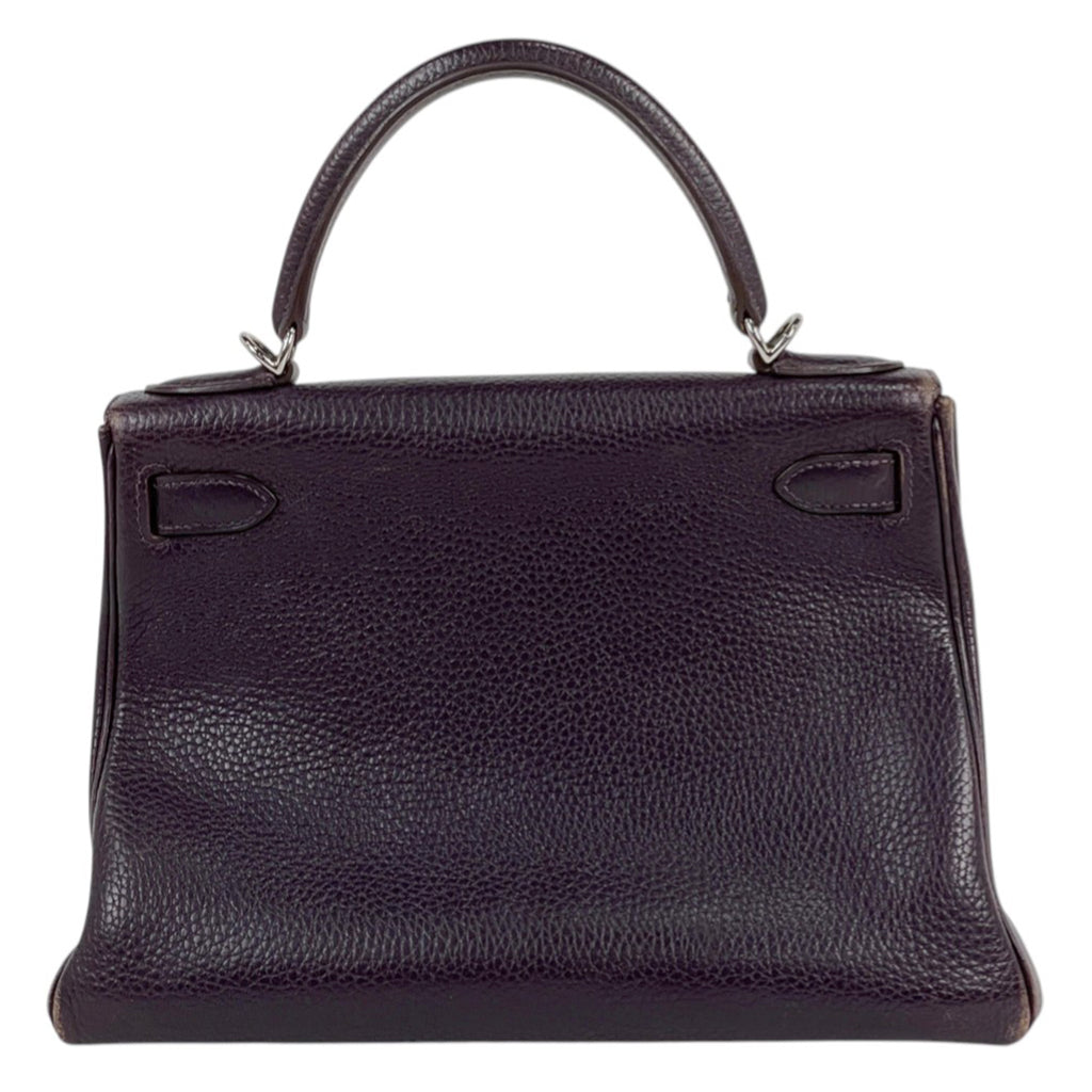 エルメス ケリー 28 内縫い 2WAY ショルダーバッグ ハンドバッグ トリヨンクレマンス カシス □K レディース 【中古】brbag